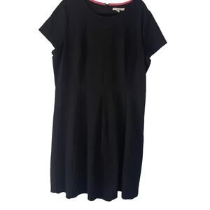 Boden Women's Plus‎ Size 18 Black Short Sleeve Career Midi Dress